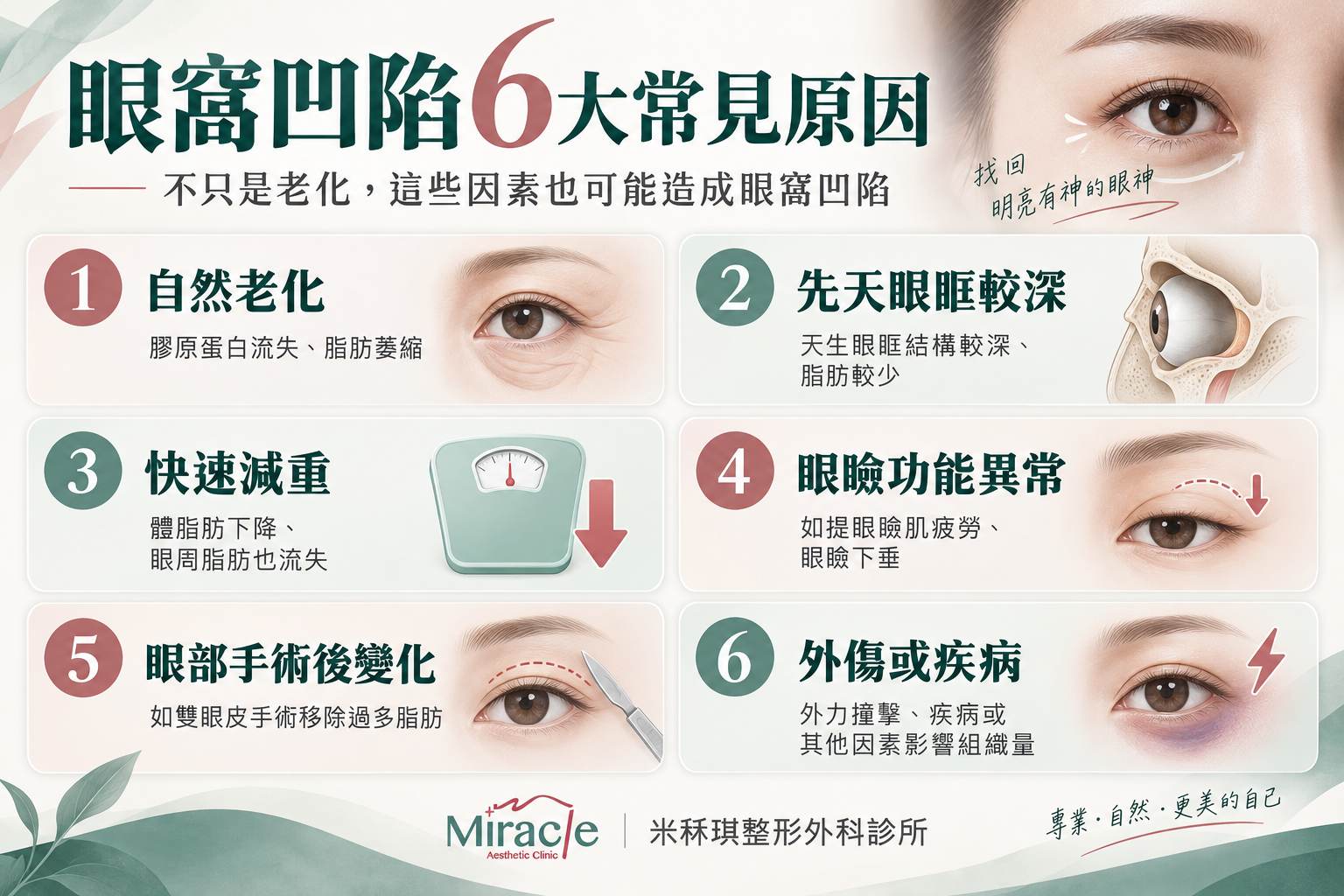6大Z眼窩凹陷常見原因