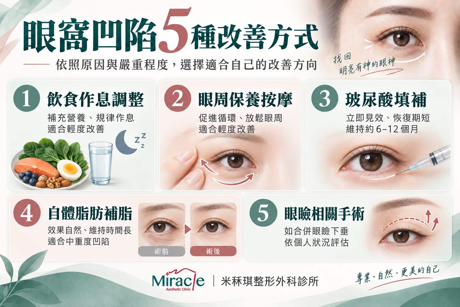 眼窩凹陷改善方式